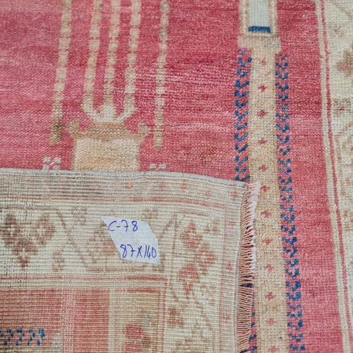 Shops Wool kilim Rug, carpet kilim Rug, Decor Rug, Design kilim, Oushak Rug, handknotted rug, turkish Rug, Boho Rug, tribal rug, 2'8 ft x 4'5 ft