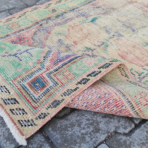 Shops Ethnic small Rug, Runner small Rug, welcome rug, Eclectic Rug, Design Rug, decor rug, turkish Rug, Boho Rug, 2'5'' feet x 4'5'' feet