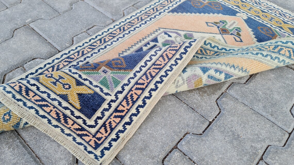 Bath mat rug Wool small kilims Rug carpet small Etsy