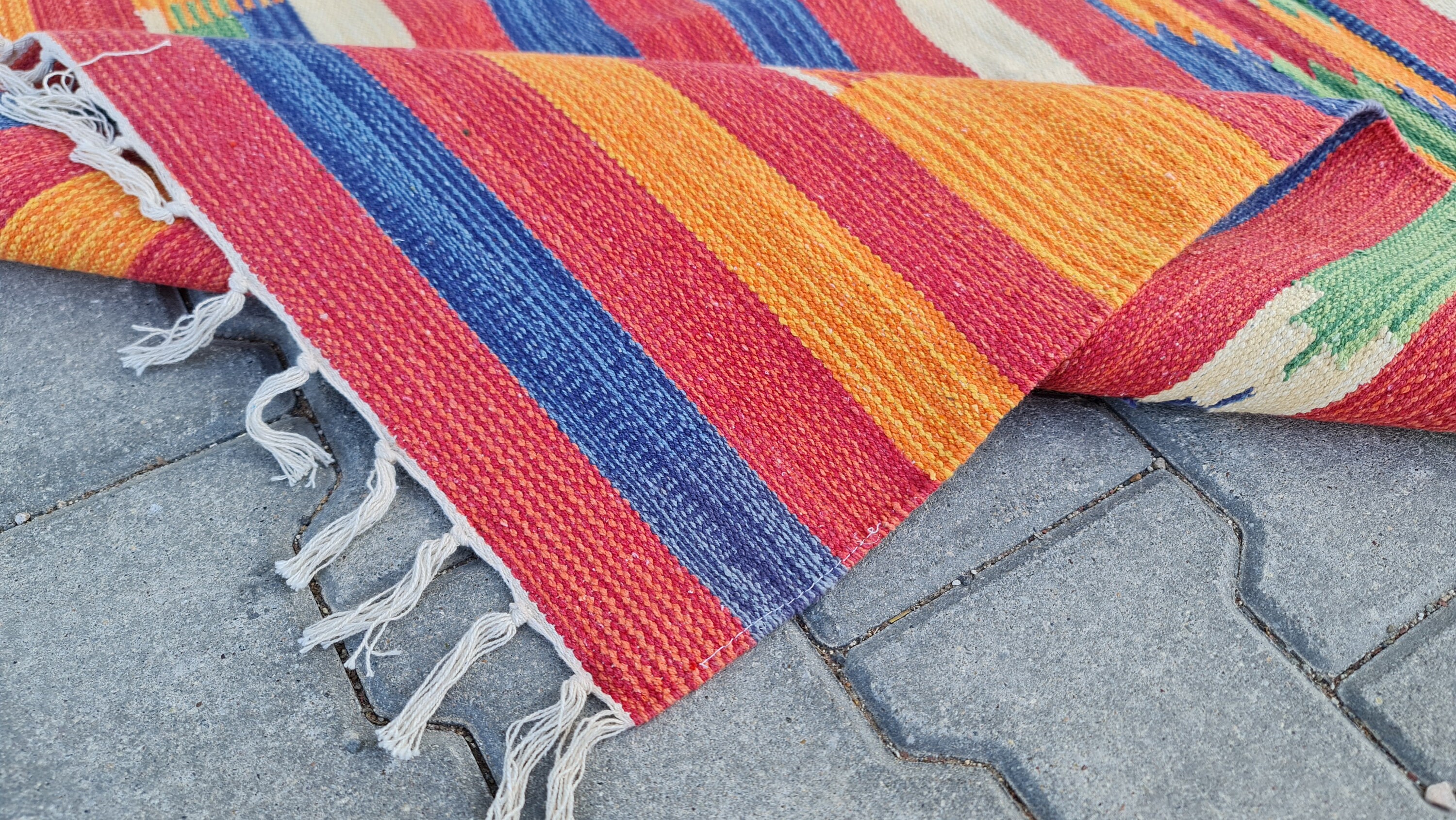 Colorful Rug Kilims Rug Ethnic Rug Oriental Rug Living Etsy
