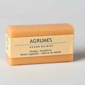 Savon du Midi Seife mit Karité-Butter Agrumes Orange Grapefruit Naturseife 100g