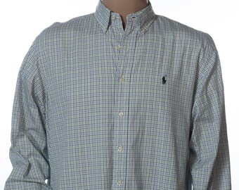 Ralph Lauren Yarmouth Pinpoint Oxford Button Down Shirt - Etsy