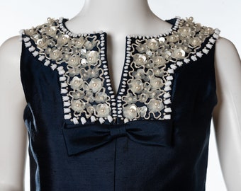 Vintage Navy Blue Dress by Dynasty