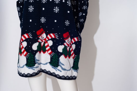 Super Cute Vintage Nutcracker Snowman Sweater Ugl… - image 8