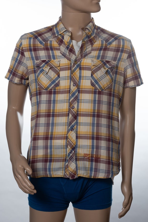Diesel Western Style Snap Front Shirt