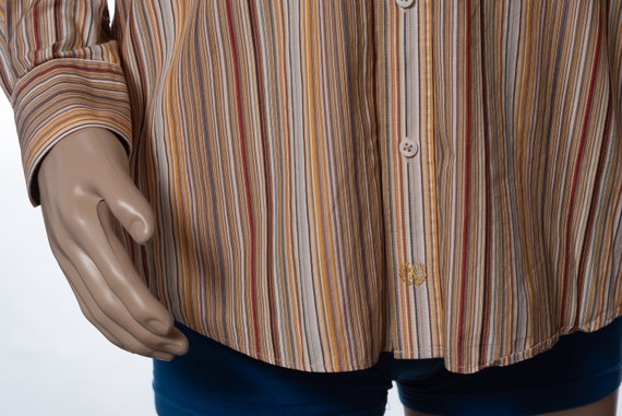 Bugatchi Uomo Striped Button Down Shirt - image 4
