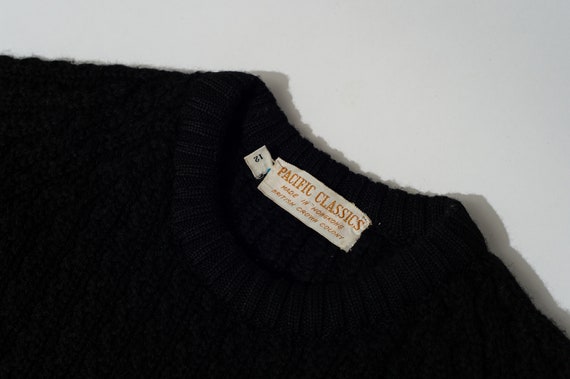 Vintage Pacific Classic Black Sweater Dress - image 2