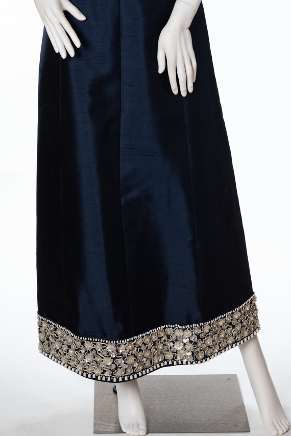 Vintage Navy Blue Dress by Dynasty - image 4