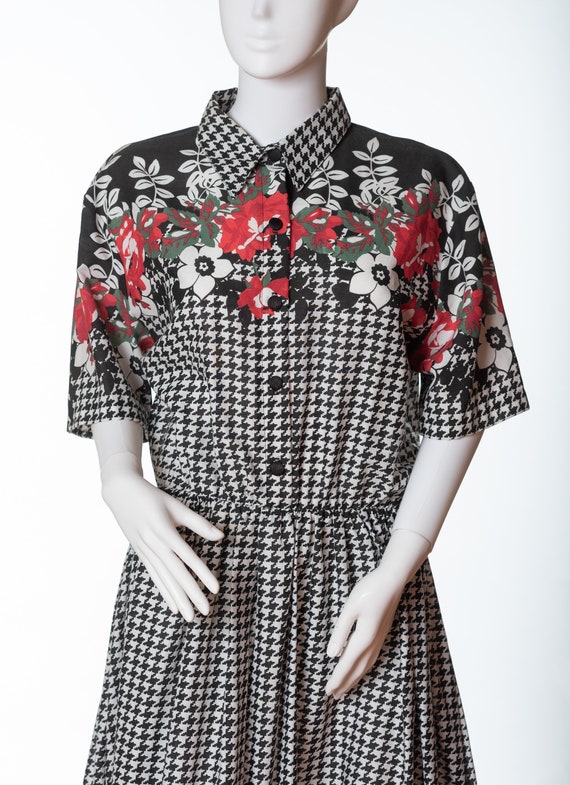 Vintage Brownstone Studio Dress, Houndstooth and … - image 2