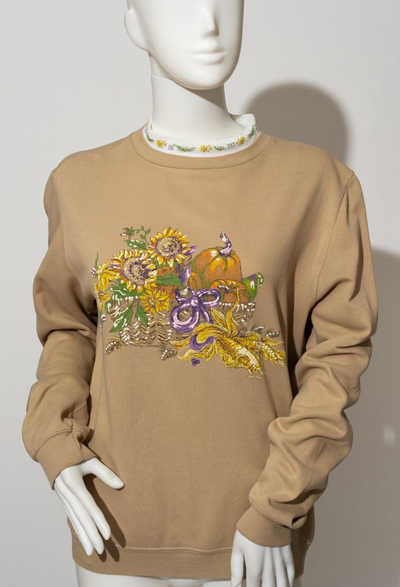 Vintage Blair Thanksgiving Fall Sweatshirt Blouse 