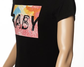 St Laurent Baby Graphic T-shirt - Etsy Israel