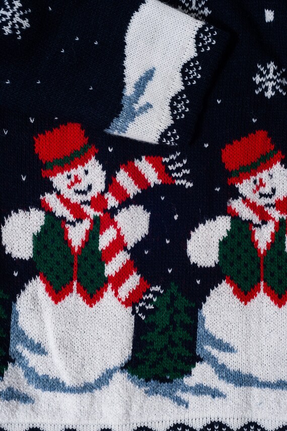Super Cute Vintage Nutcracker Snowman Sweater Ugl… - image 4