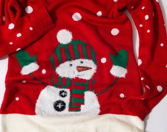 Allison Brittney Green Reindeer Christmas Ugly Sweater Dress With Bells  Size Large - Etsy Denmark
