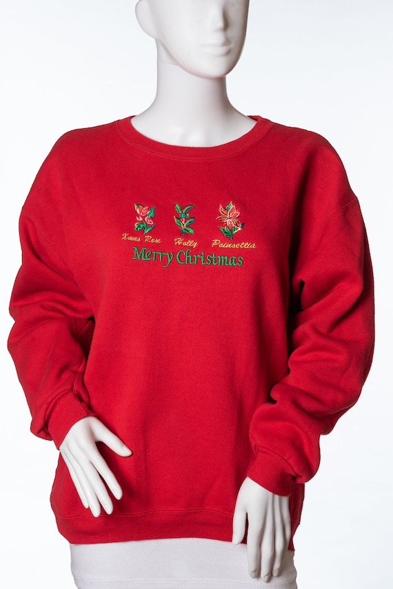 Vintage Hanes Christmas Sweatshirt Ugly Christmas 