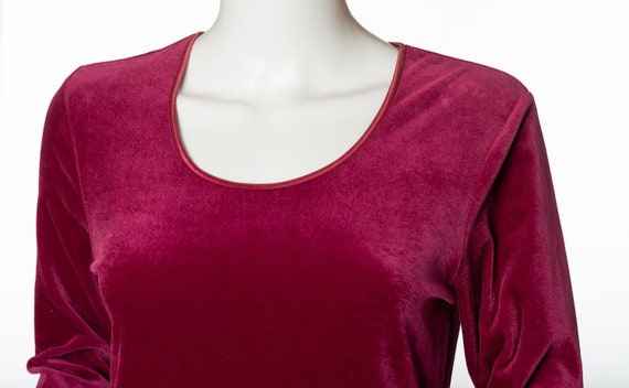 Vintage Sostanza Contemporary Apparel Raspberry V… - image 4