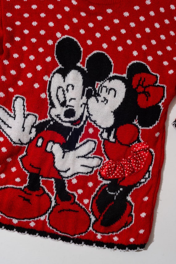 Vintage Mickey For Kids Red and White Mickey & Mi… - image 2
