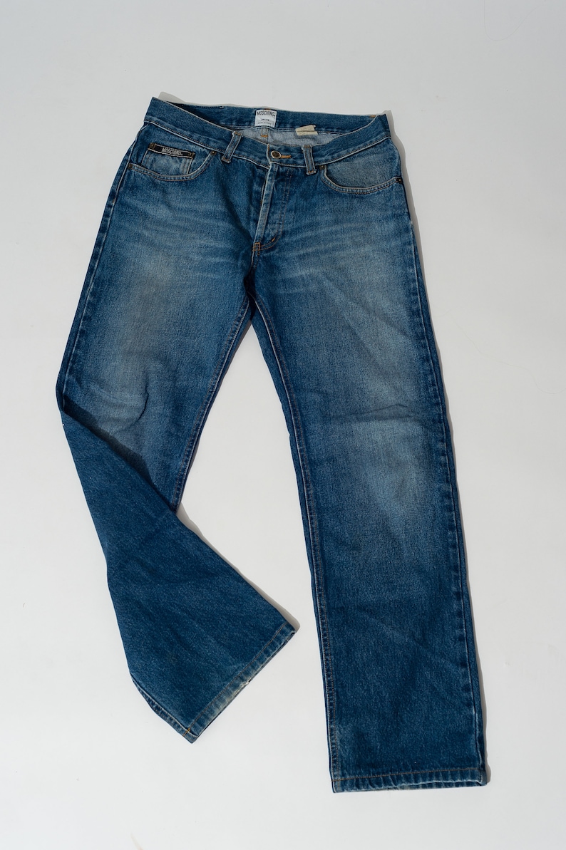 Vintage Moschino Monogrqm Denim Jeans Women's Size W28