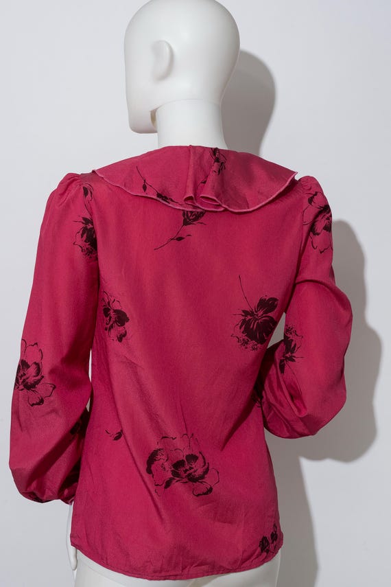 Vintage Isabelle Creation Raspberry Blouse - image 7