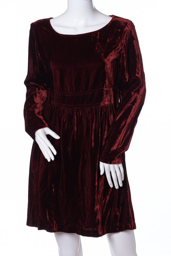 Hugo Buscati Velvet Babydoll Dress - image 2
