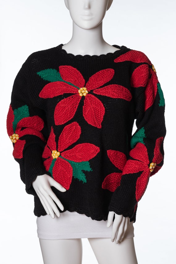 Vintage Heirlooms HandKnit Sweater Ugly Christmas
