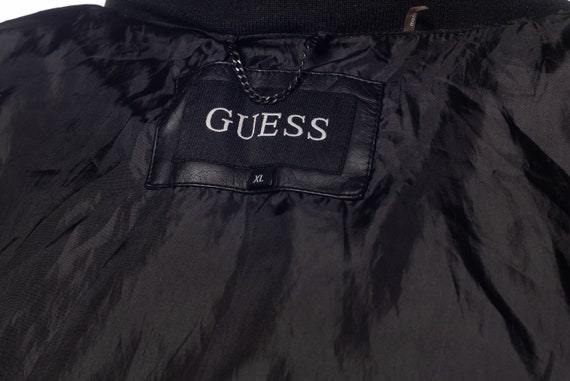 Guess Faux Leather Motorcycle Bomber Jacket - image 7