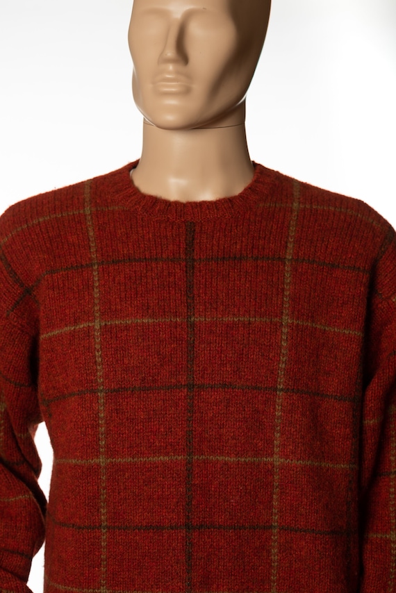 Tommy Hilfiger Orange Shetland Wool Sweater
