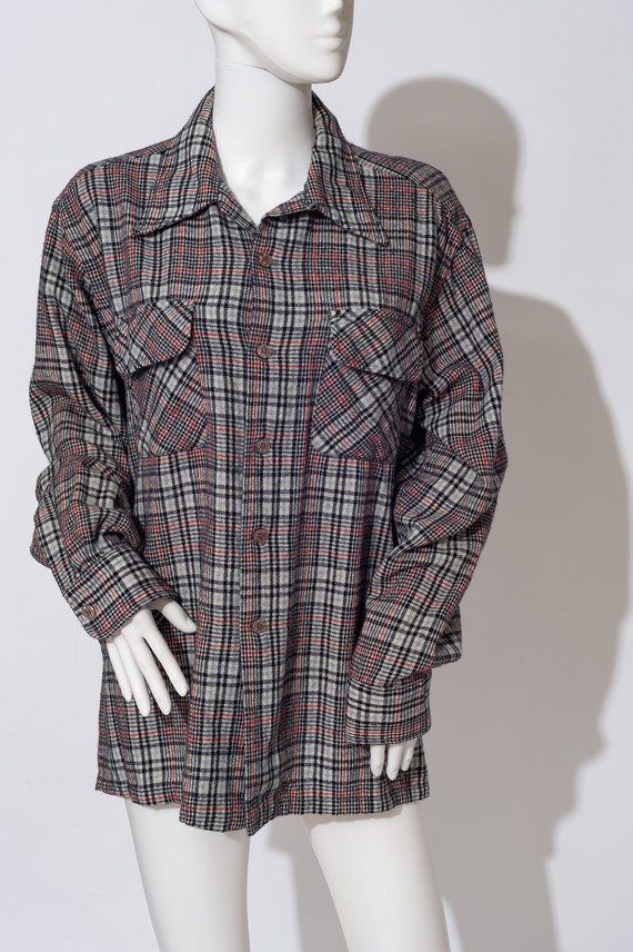 Vintage JC Penney Plaid Button Down - image 3