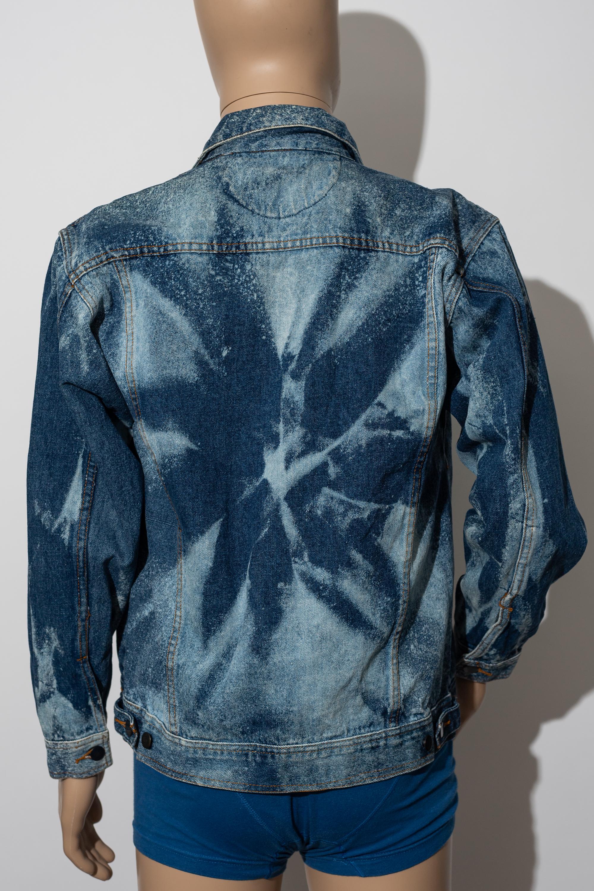 Vintage Tie-dyed Denim Jean Jacket - Duck Head - Acid Wash - Etsy
