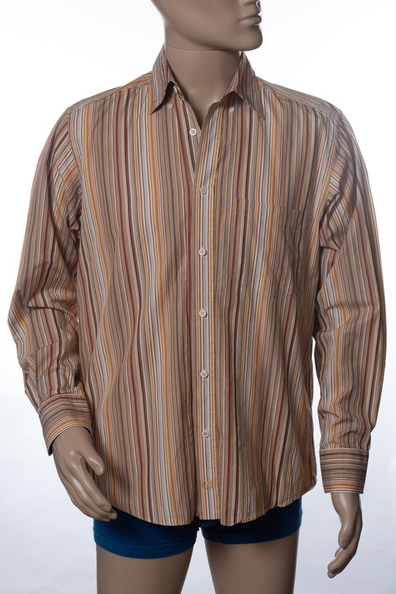 Bugatchi Uomo Striped Button Down Shirt - image 1