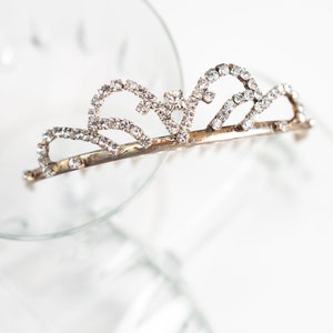 Vintage Rhinestone Tiara, Valentines Day Tiara, Prom Tiara, Wedding Day Tiara image 6