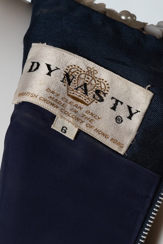 Vintage Navy Blue Dress by Dynasty - image 10