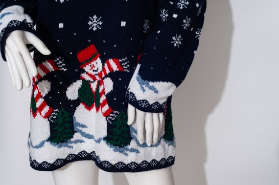 Super Cute Vintage Nutcracker Snowman Sweater Ugl… - image 6