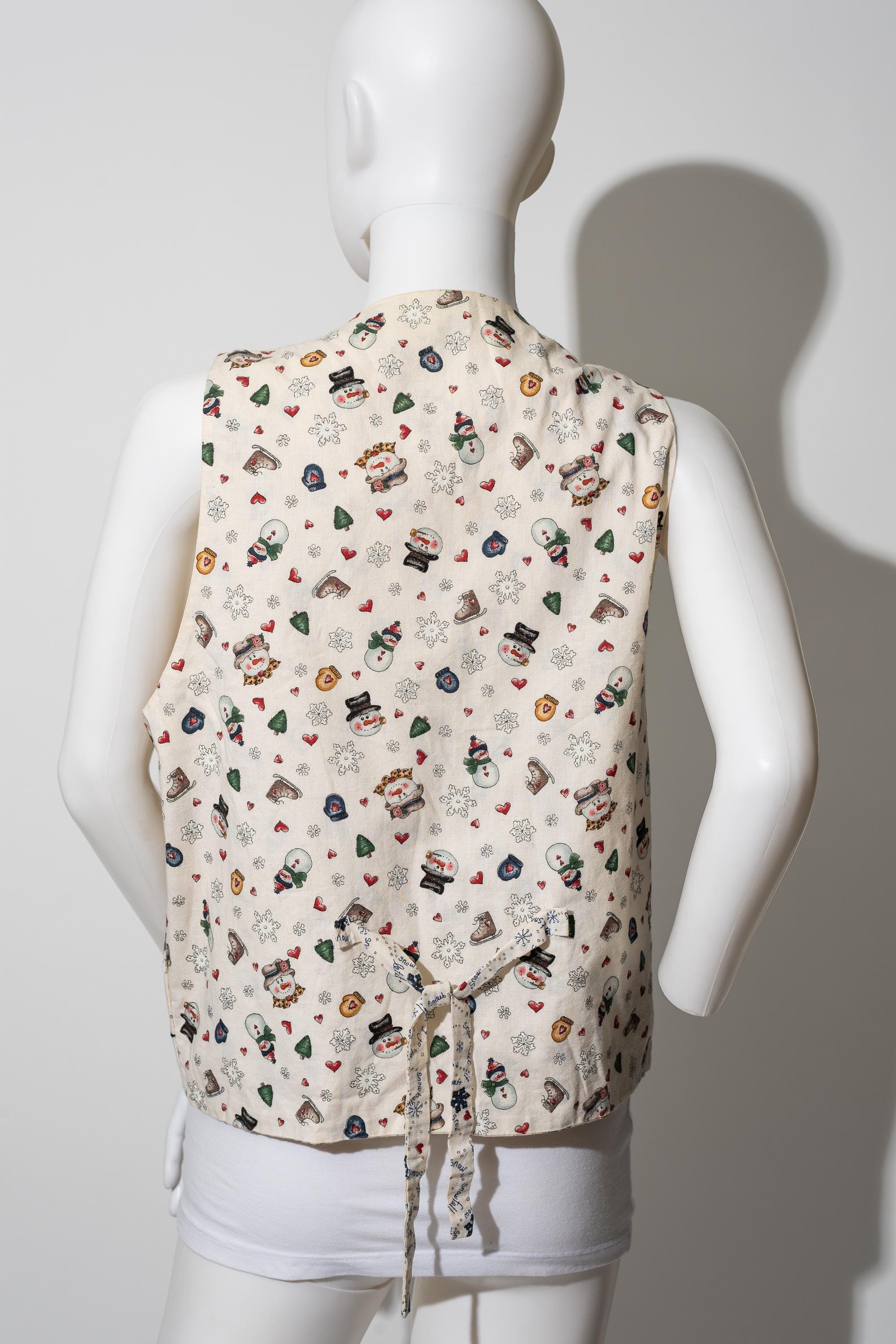 Vintage Handmade Christmas Vest: Snowman Holiday Party - Etsy