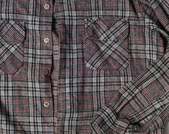Vintage JC Penney Plaid Button Down