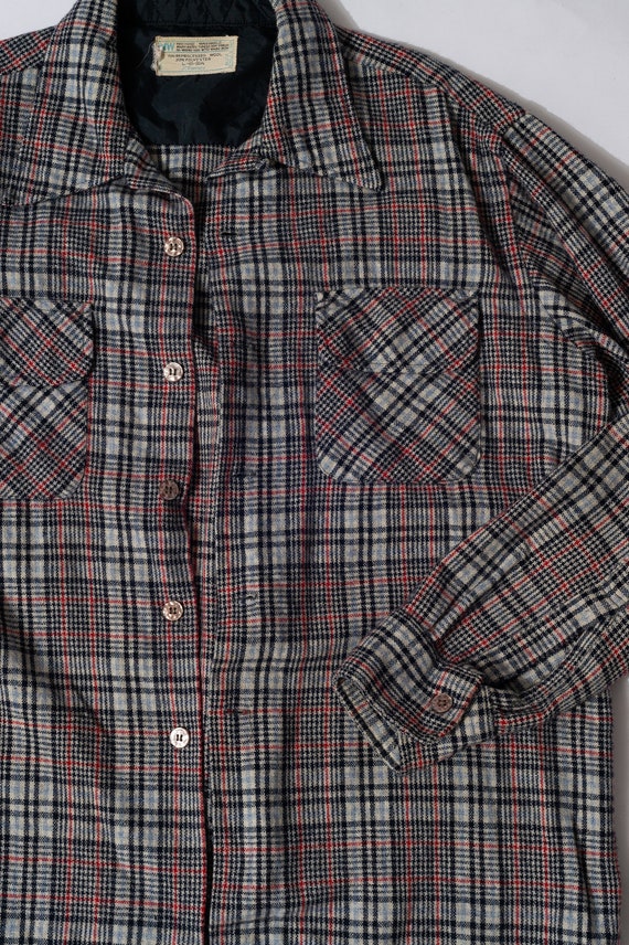 Vintage JC Penney Plaid Button Down - image 1