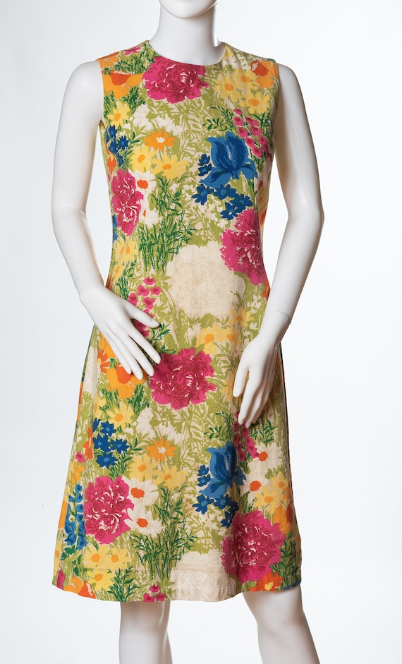 Vintage Margaret Smith Floral Dress