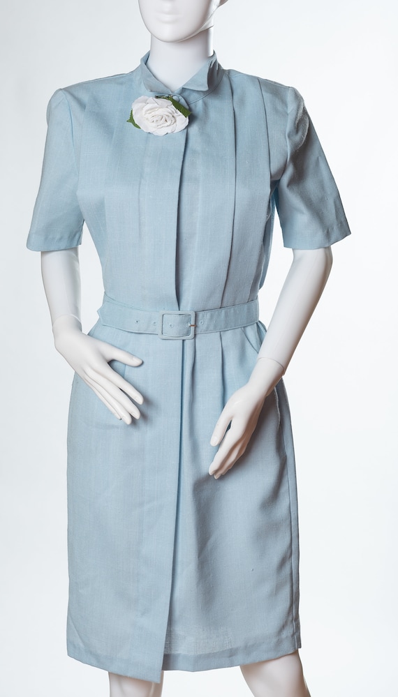 petite shirt dress with belt Ann Taylor Petite Belted Collared Shirtdress Size 12 White Women's