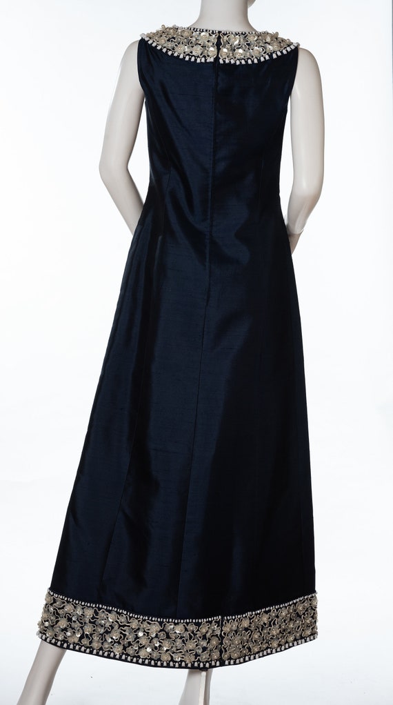 Vintage Navy Blue Dress by Dynasty - image 9