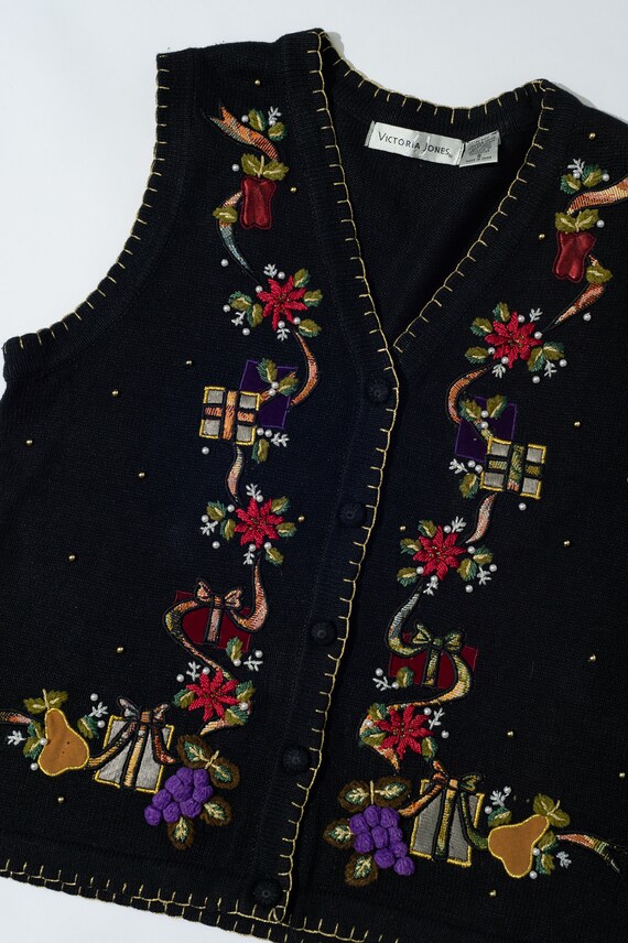 Victoria Jones Christmas Sweater Vest 