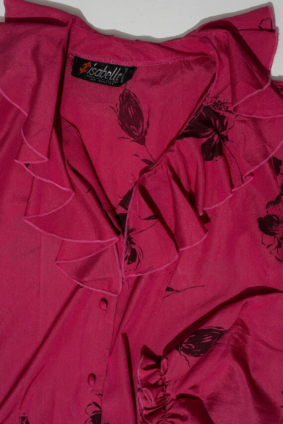 Vintage Isabelle Creation Raspberry Blouse - image 2