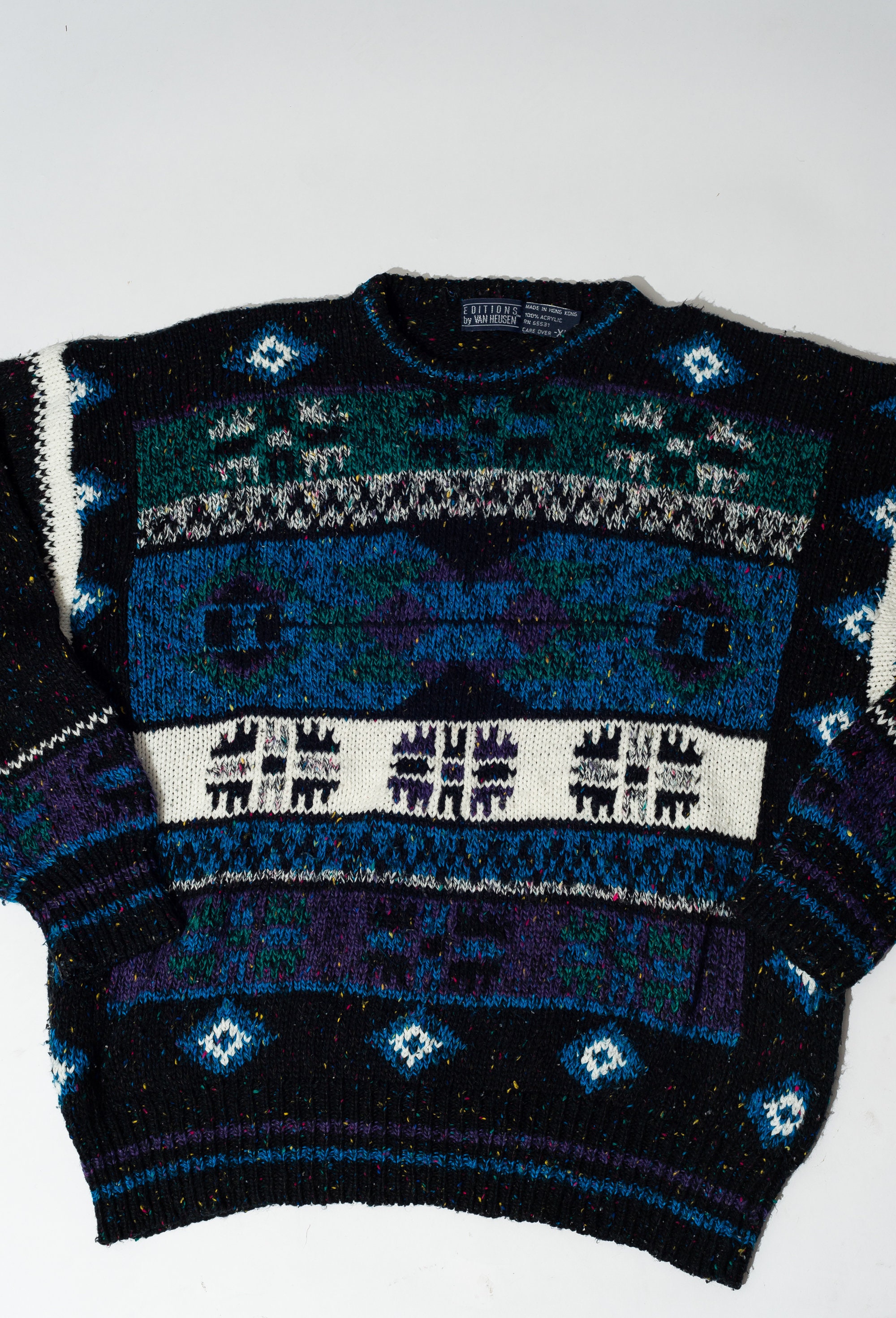 Van Heusen Sweater Etsy UK