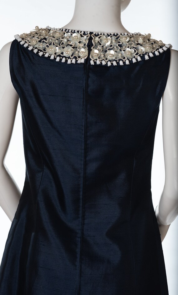 Vintage Navy Blue Dress by Dynasty - image 8