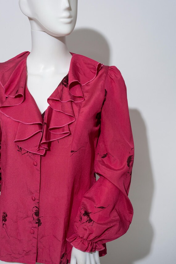 Vintage Isabelle Creation Raspberry Blouse - image 4