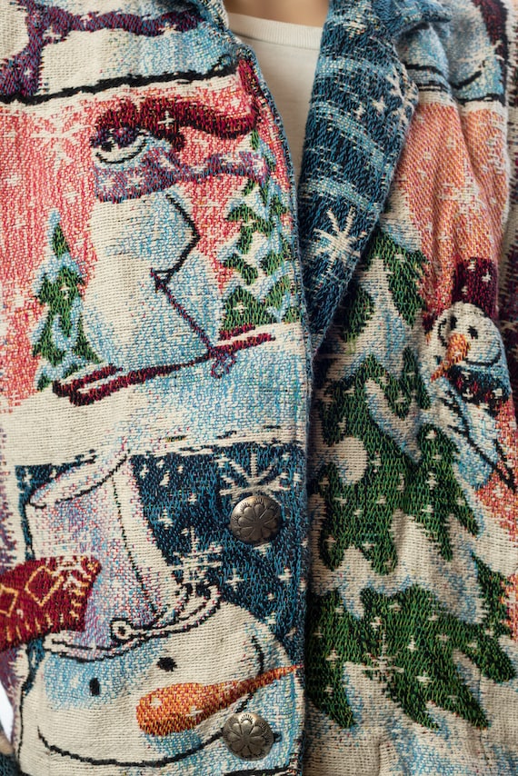 Frosty The Snowman Tapestry Jacket by Painted Pon… - image 3