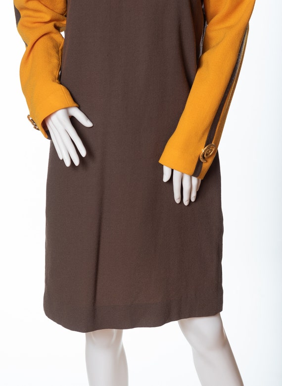 Vintage Steve Fabrikant Vibrant Color Block Dress - image 3