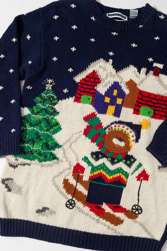 Vintage Jennifer Moore pull de Noel pull de Noel moche Etsy France