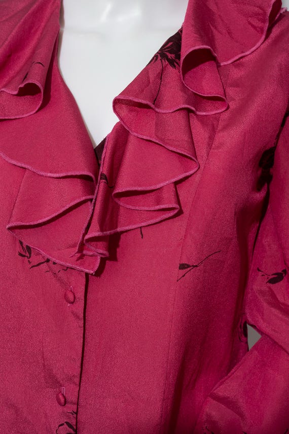 Vintage Isabelle Creation Raspberry Blouse - image 5