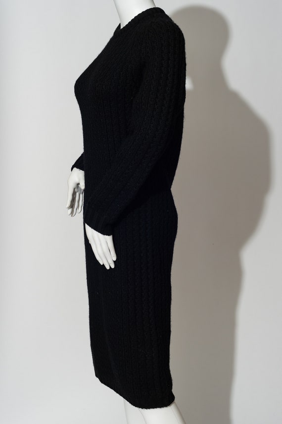 Vintage Pacific Classic Black Sweater Dress - image 7