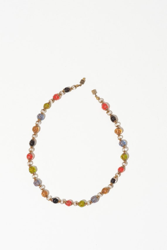 Multi-Colored Glass Bead Necklace