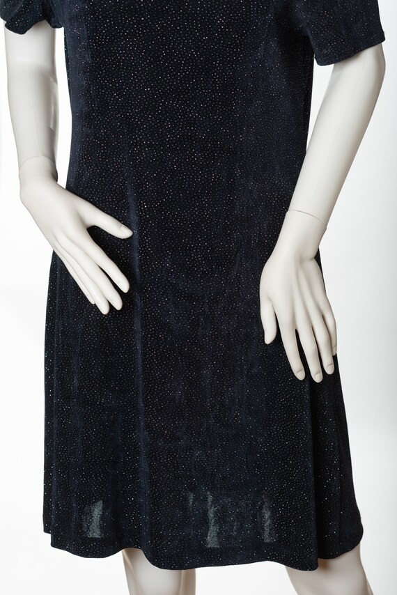 Maggy London Sparkly Navy Dress - image 3